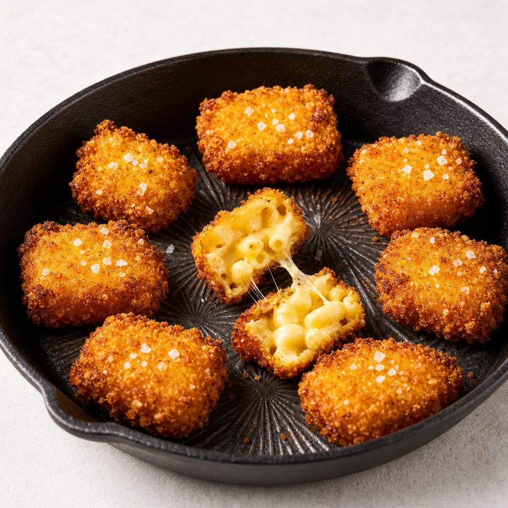 Jalapeño Mac & Cheese bites.
