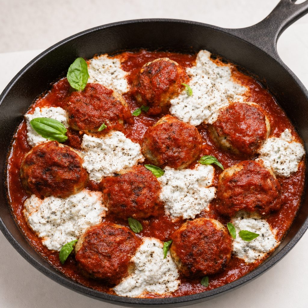 Meatballs and Ricotta.