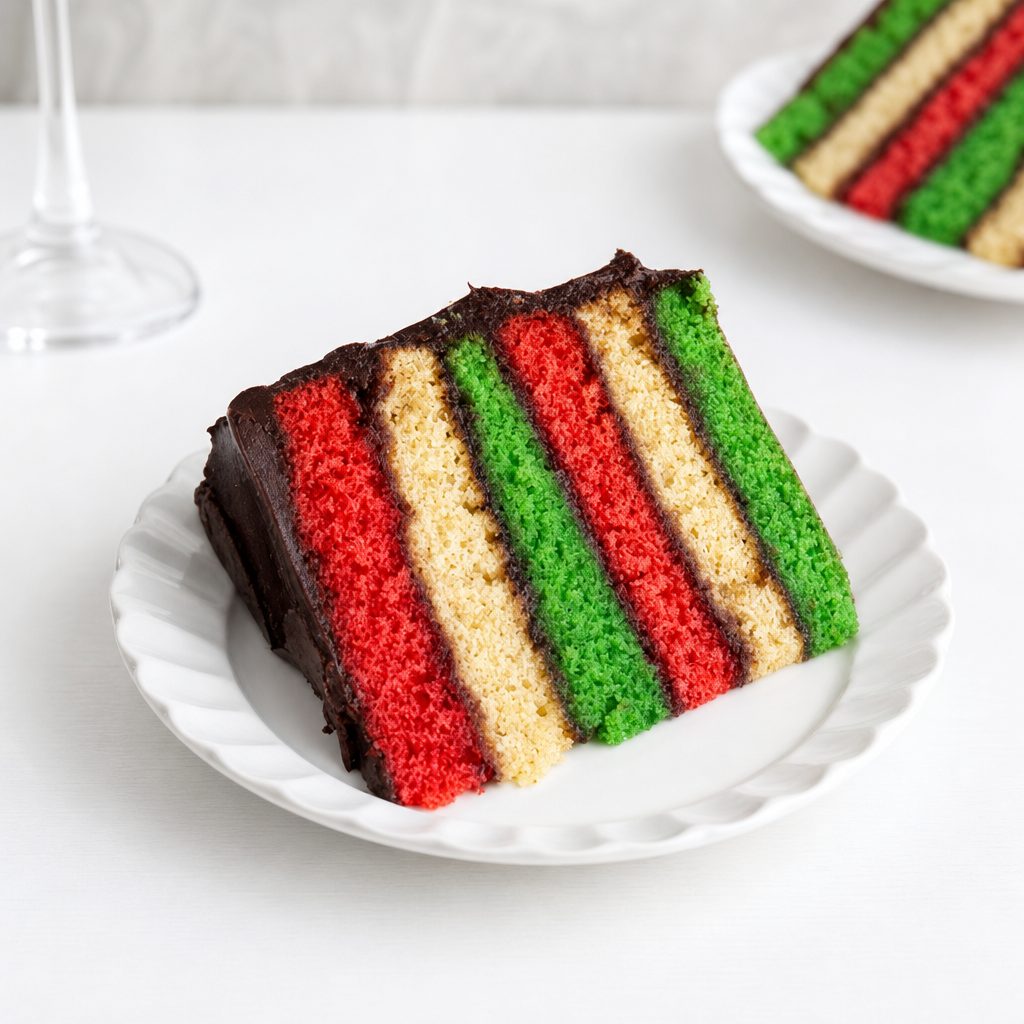 Italian rainbow cake.