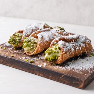 Pistashio Cannoli