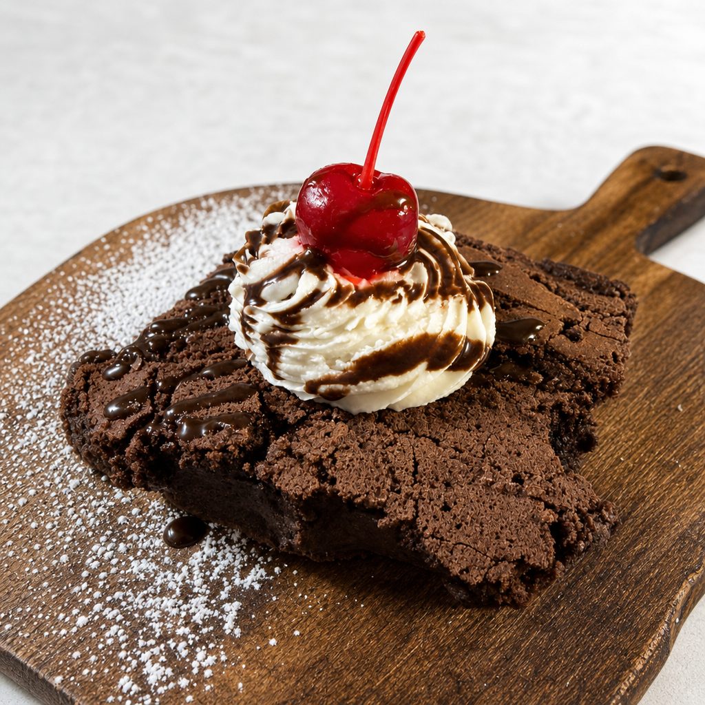Chocolate brownie.