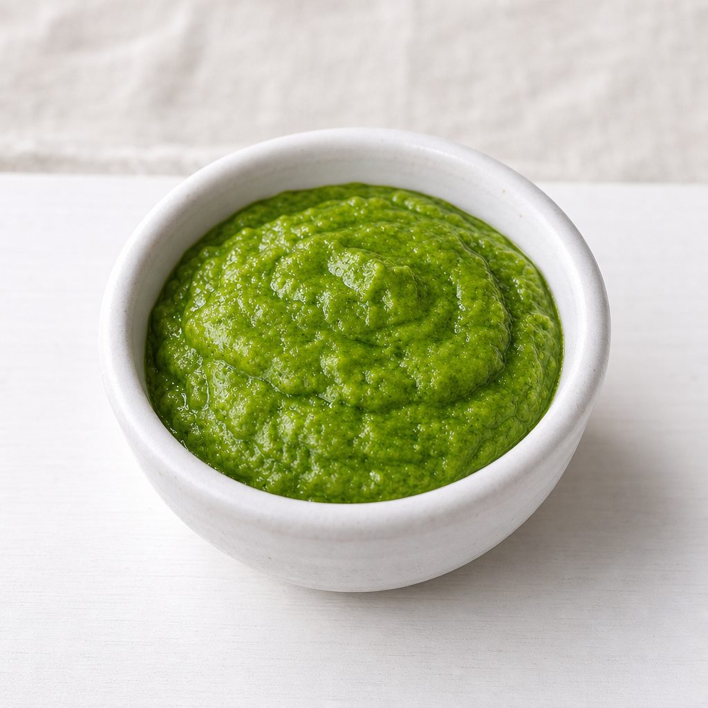 Homemade Pesto (no nuts).
