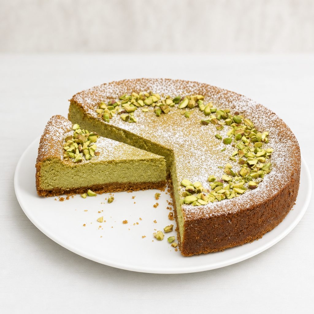 Pistachio Ricotta Cake.