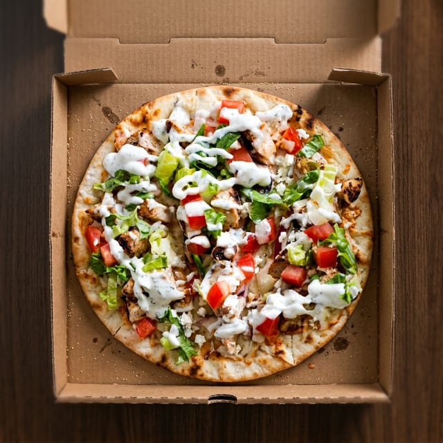 20 Chicken Gyro Pizza.