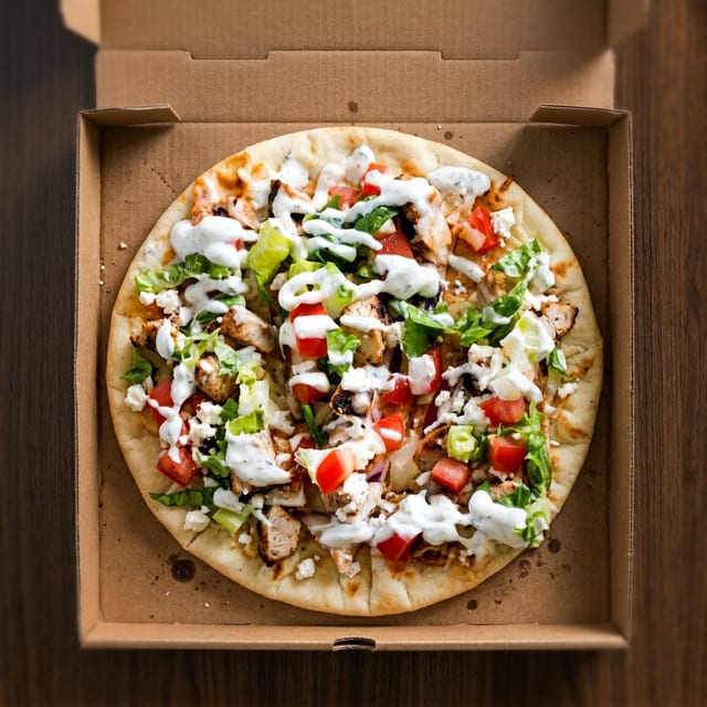 16 Chicken Gyro Pizza.