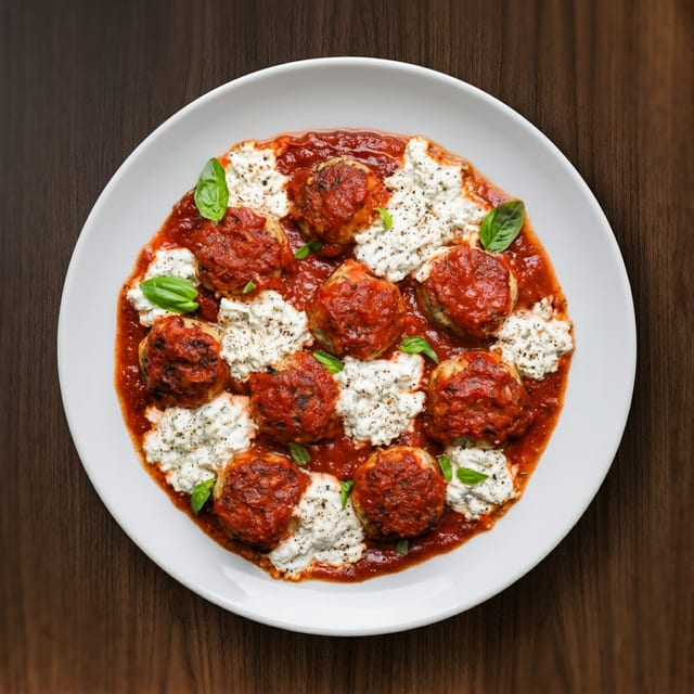 Meatballs and Ricotta.