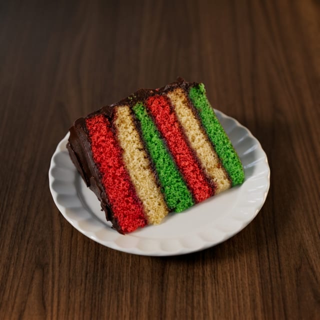 Italian rainbow cake.