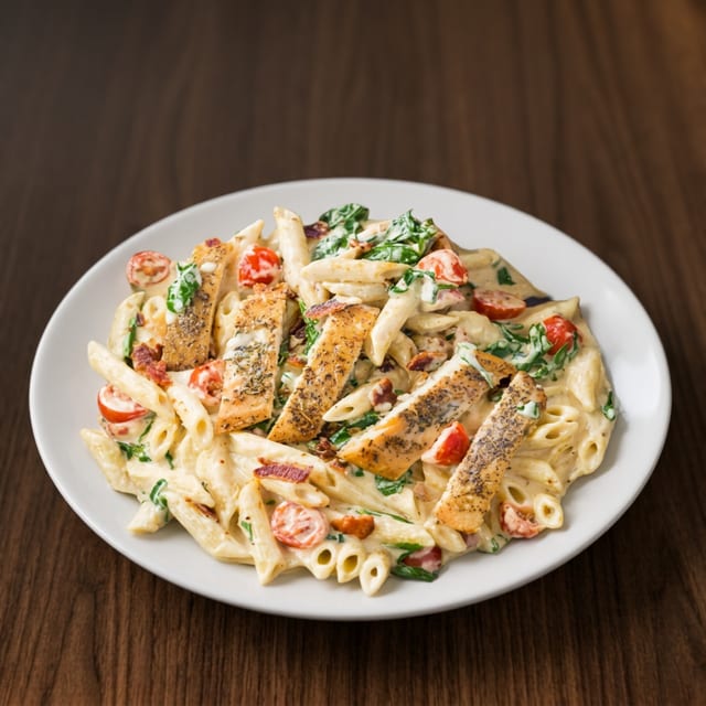 Grill Chicken Alfredo.
