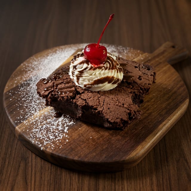 Chocolate brownie.