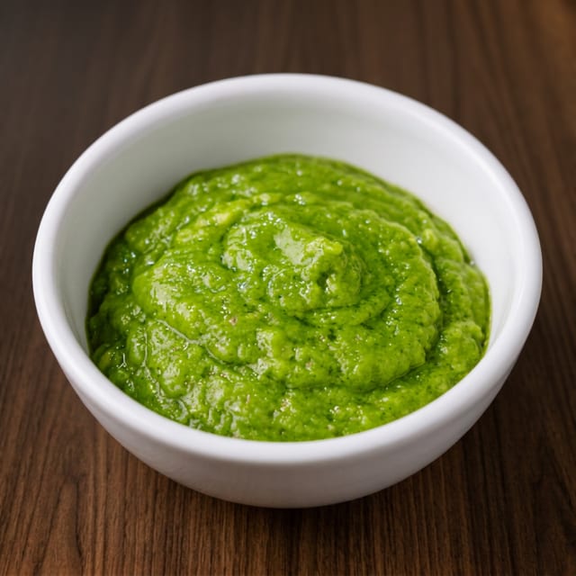 Homemade Pesto (no nuts).
