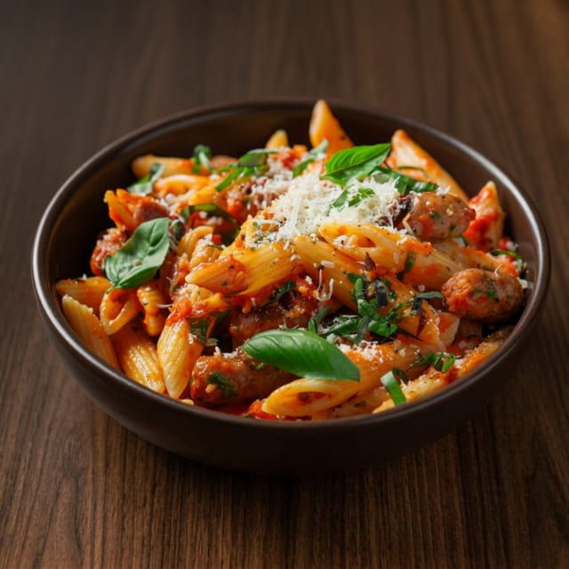 Sausage pasta.