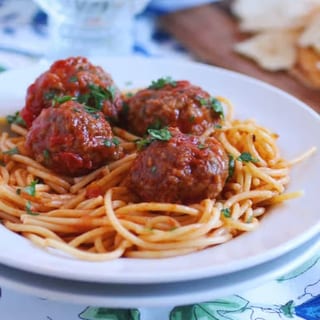 Homemade Meatballs & Pasta