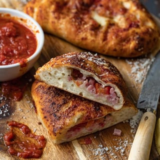 Classic Calzone \ham and ricotta